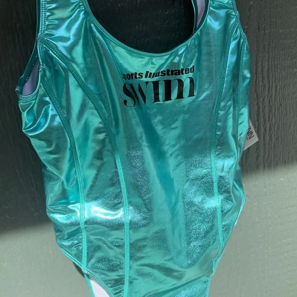 Nia Lynn by Nicole Williams English x Sports Illustrated Swimsuit Turquoise - Picture 3 of 9